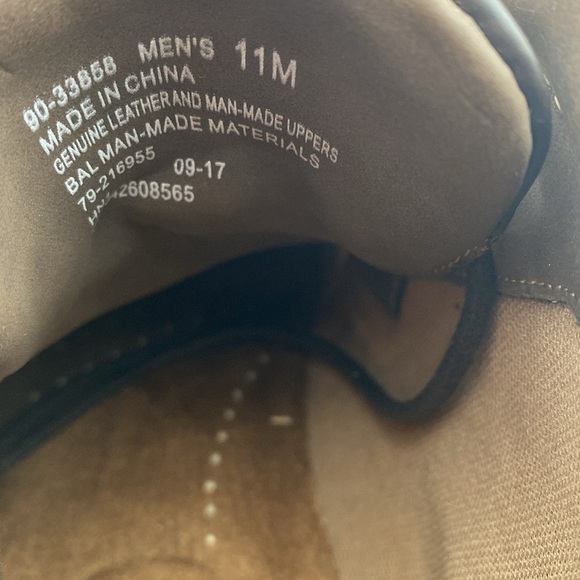 Dockers Dark Brown Leather Ankle Boots mens 11 office casual grandpa Y2K Work - Picture 12 of 13